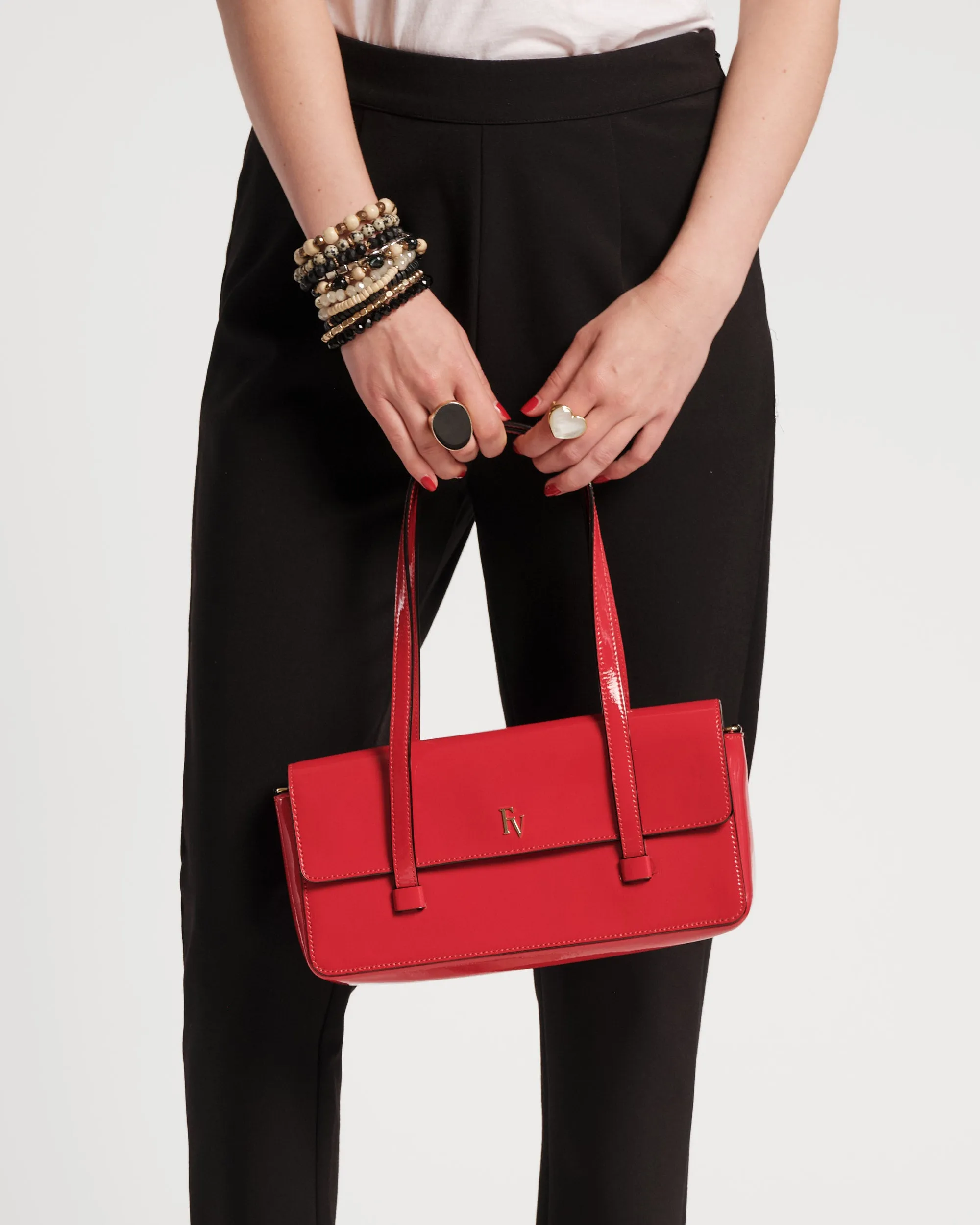 Small Slim Tote Bag Patent Leather sold by Frances Valentine product image thumbnail 2