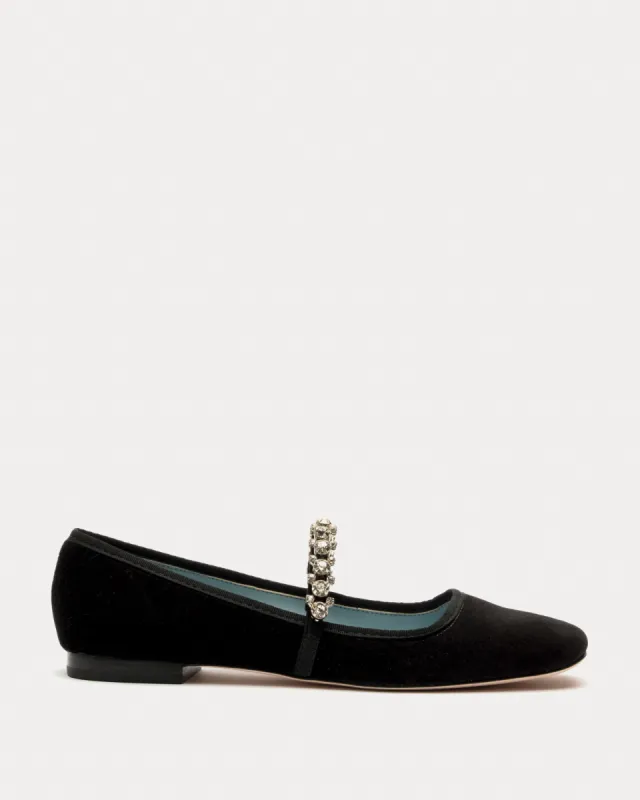 Precious Mary Jane Velvet Black sold by Frances Valentine