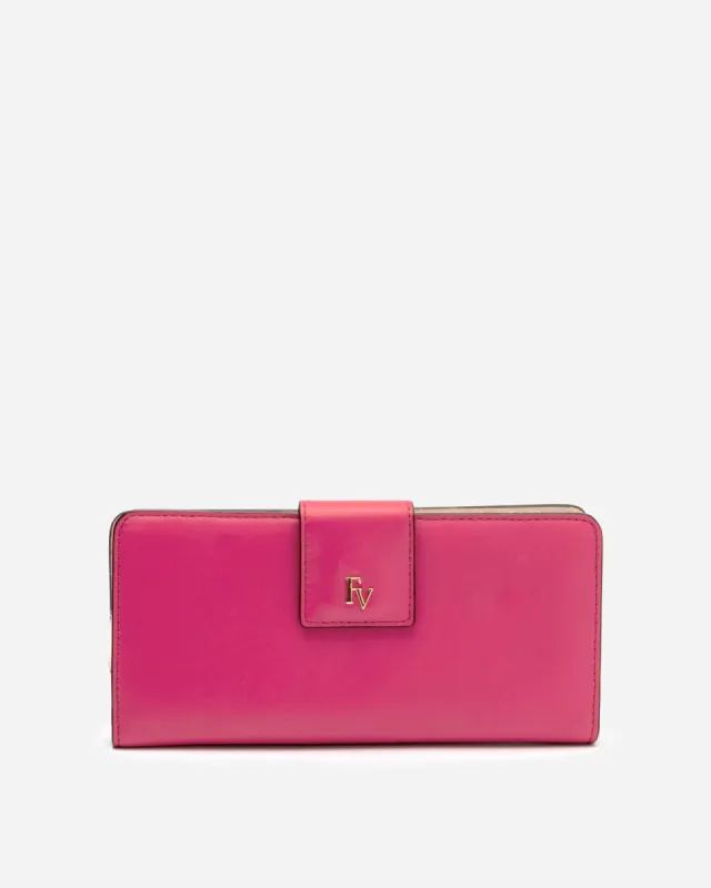 Slim Wallet Soft Nappa Pink Oyster sold by Frances Valentine