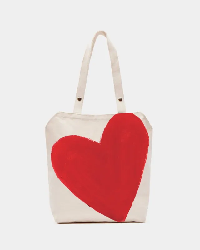 Canvas Heart Tote sold by Frances Valentine