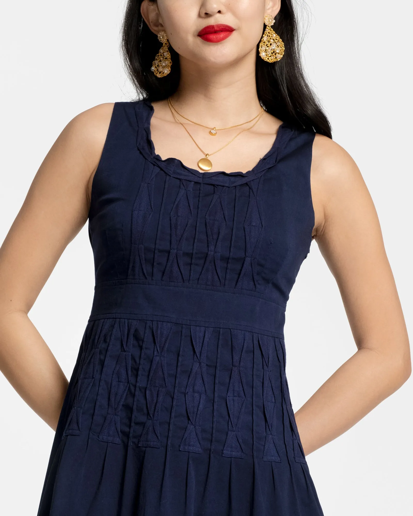 Ribbon Dress - Navy sold by Frances Valentine product image thumbnail 2