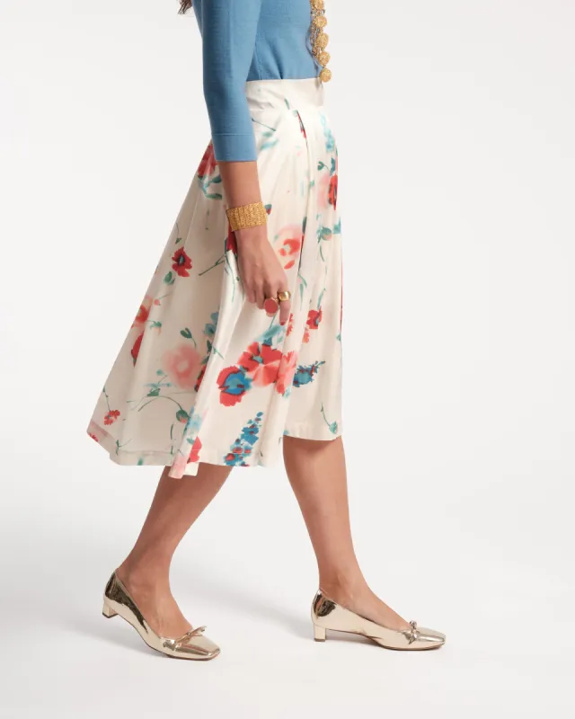 Shelley Midi Skirt Bellissima Print sold by Frances Valentine