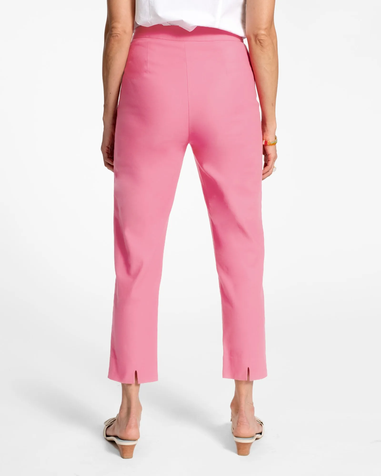Lucy Cigarette Pant - Cotton Stretch Pink sold by Frances Valentine product image thumbnail 4