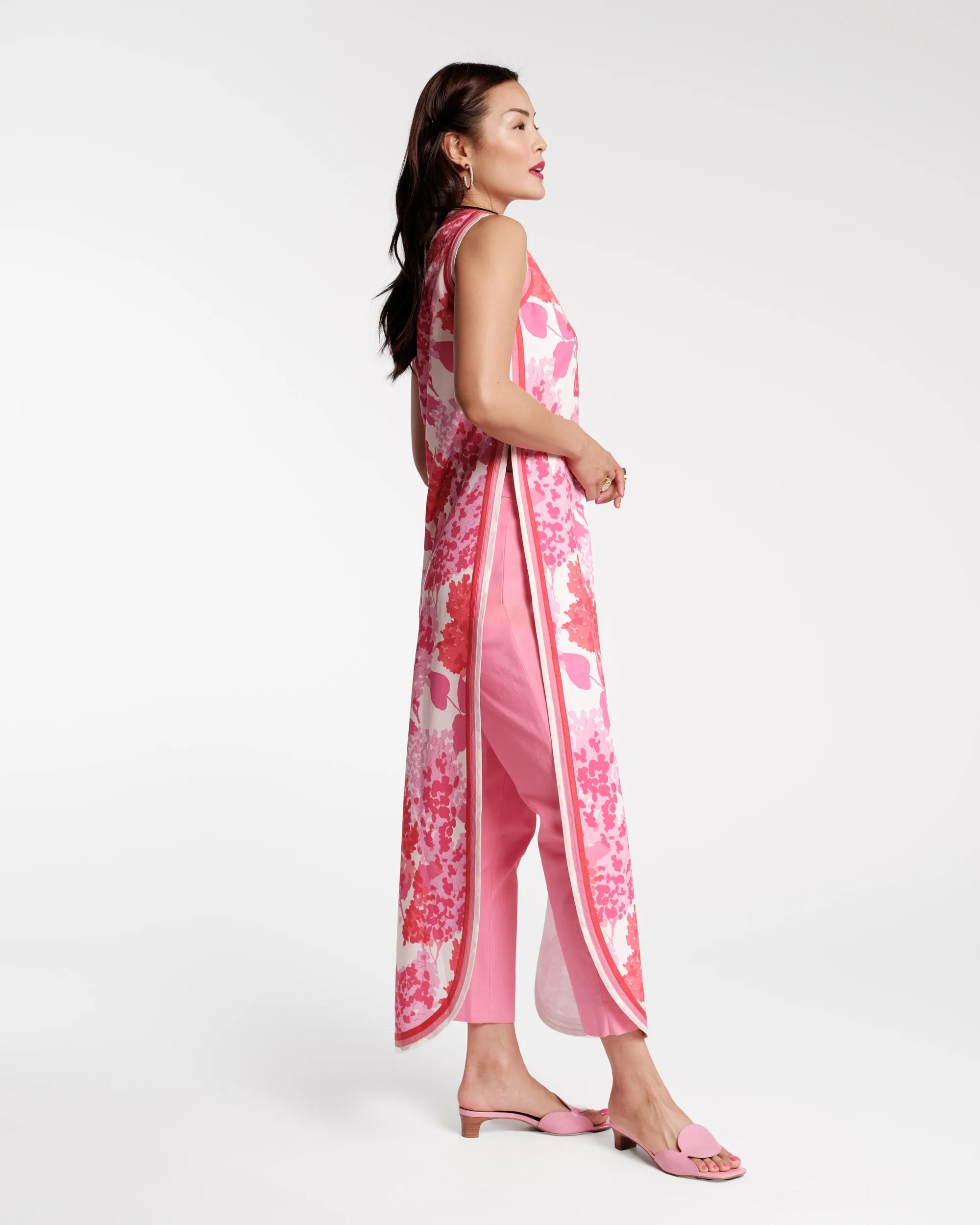 Lucy Cigarette Pant - Cotton Stretch Pink sold by Frances Valentine product image thumbnail 3