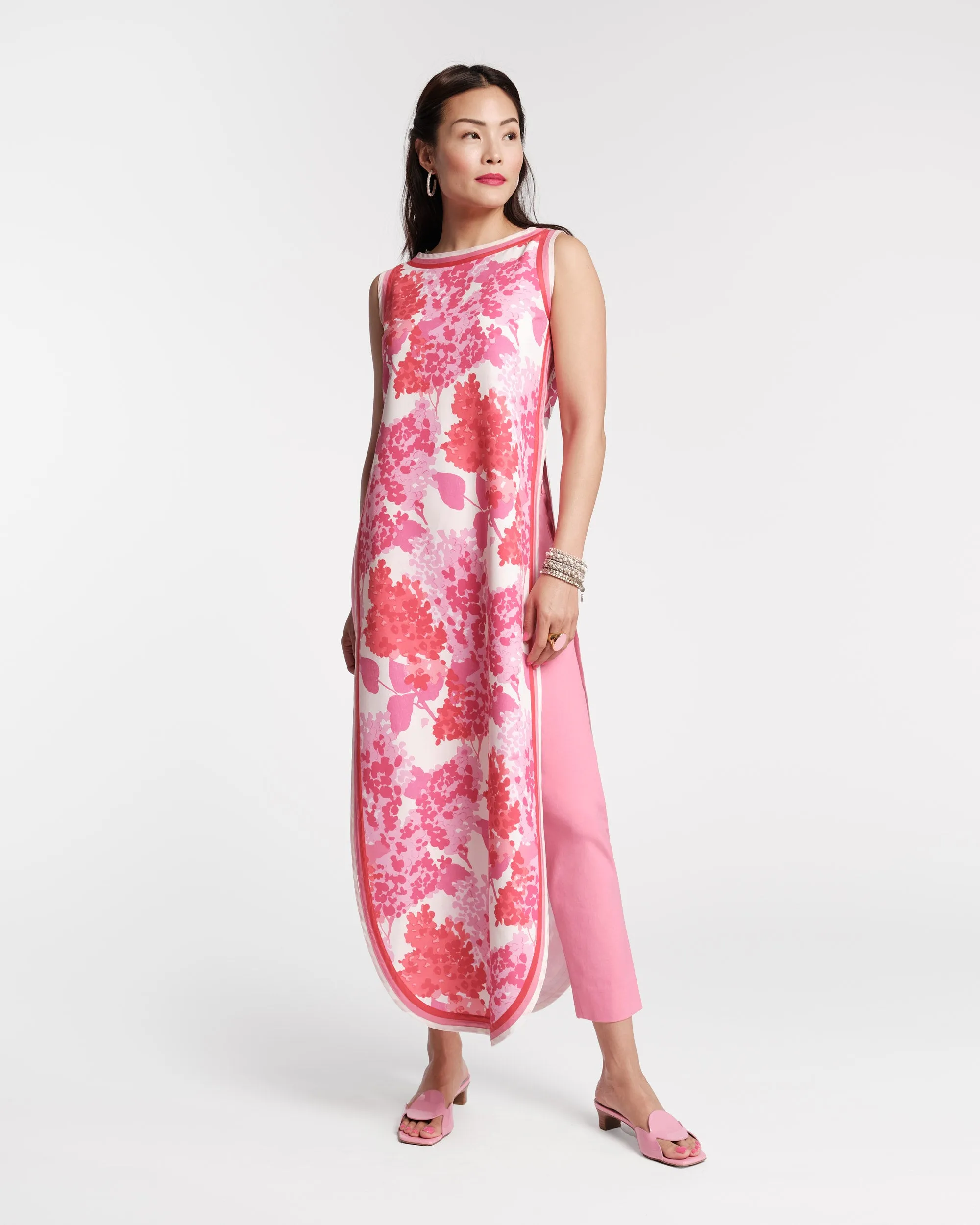 Lucy Cigarette Pant - Cotton Stretch Pink sold by Frances Valentine product image thumbnail 2