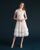 Barbara Skirt Flowers - Shantung White sold by Frances Valentine