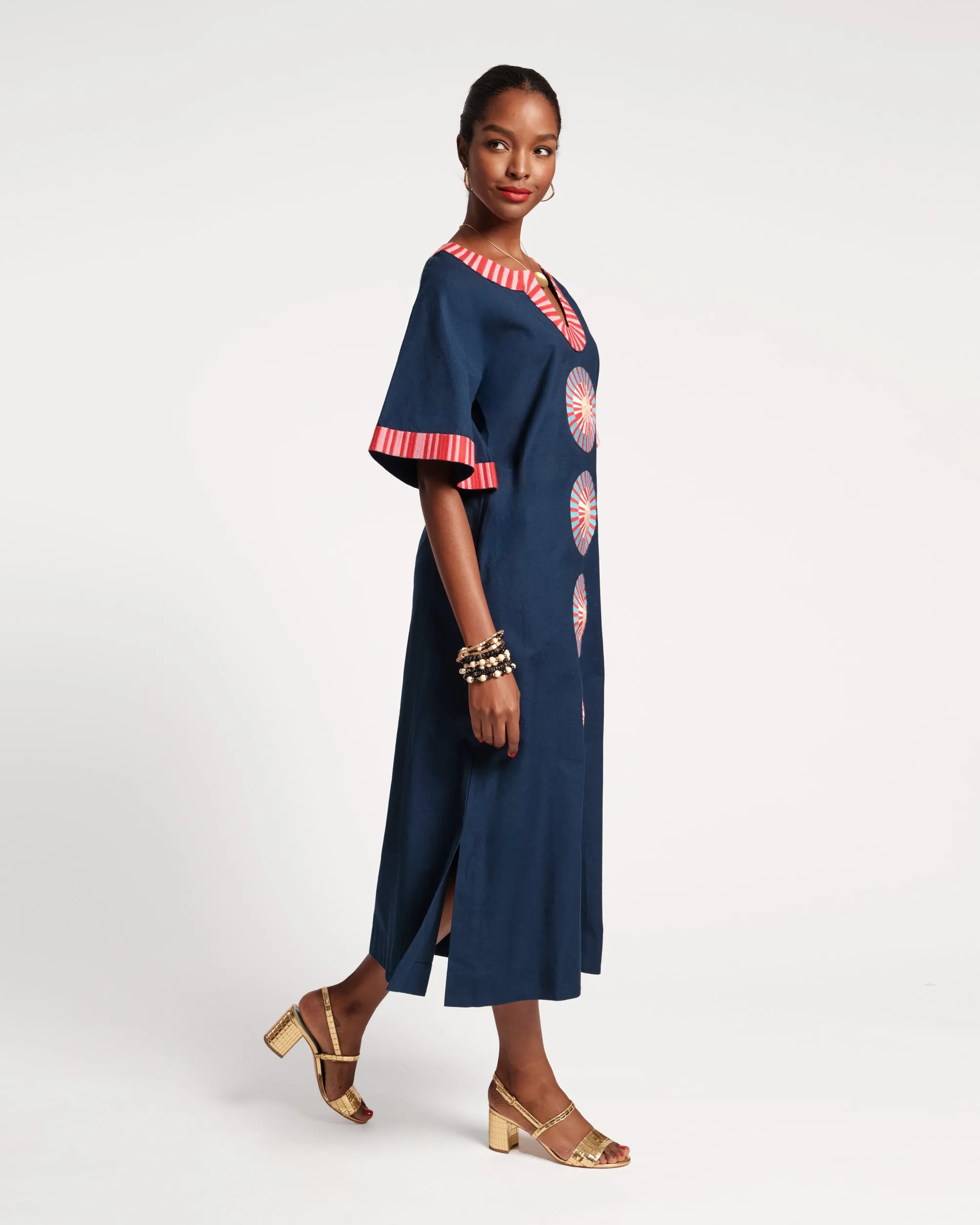 Charming Caftan Maxi - Starburst Navy sold by Frances Valentine product image thumbnail 3