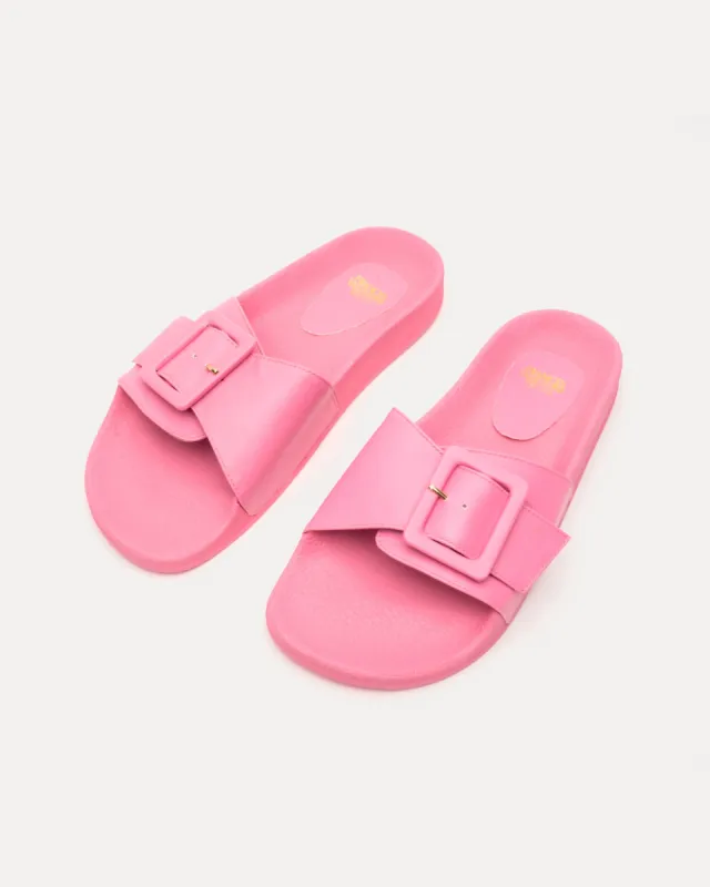Daisy Slide - Vegan Leather Pink sold by Frances Valentine