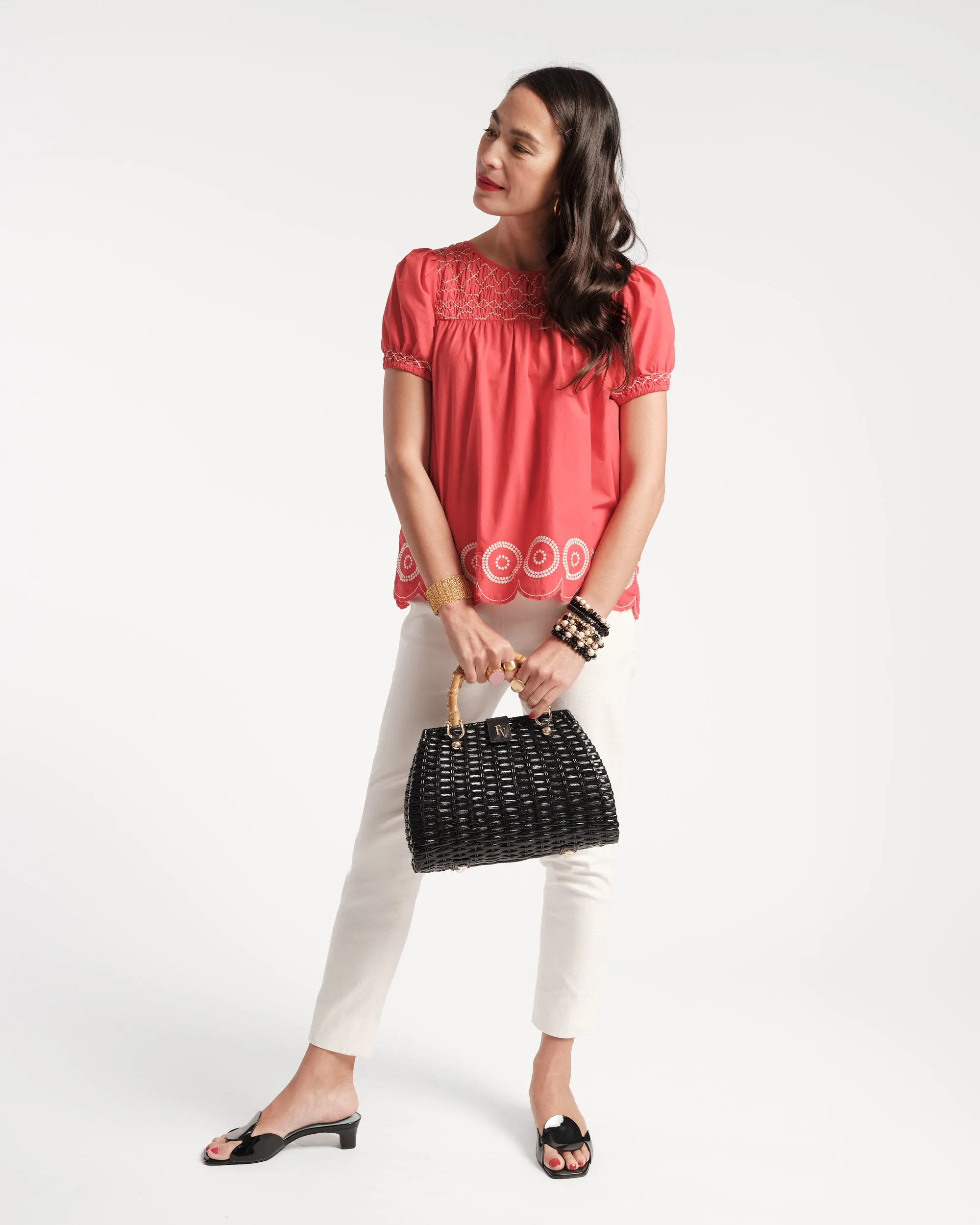 Rooster Wicker Basket - Black sold by Frances Valentine product image thumbnail 2