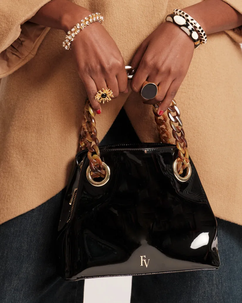 Skip Tote Soft Patent Black sold by Frances Valentine product image thumbnail 2