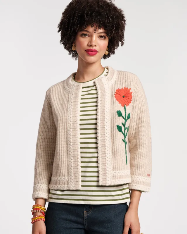Border Flower Cardigan sold by Frances Valentine