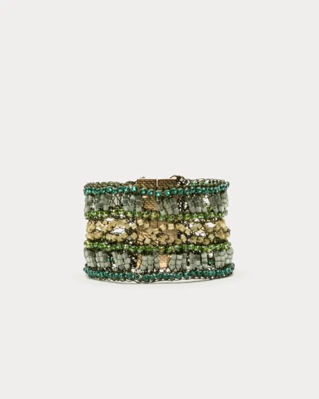 Crochet Bracelet Moss made by Lavish