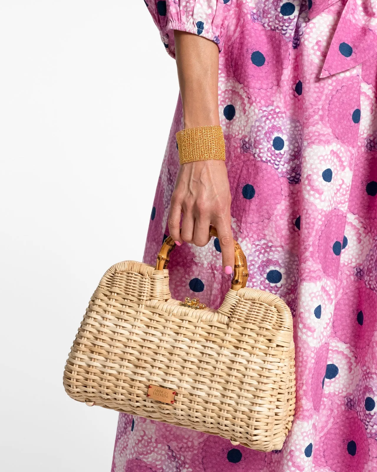 Crochet Mesh Cuff Bracelet Gold sold by Frances Valentine product image thumbnail 3