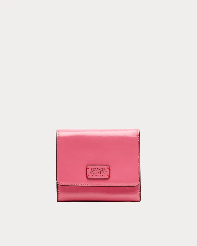 Perfect Wallet - Crinkled Leather Pink sold by Frances Valentine