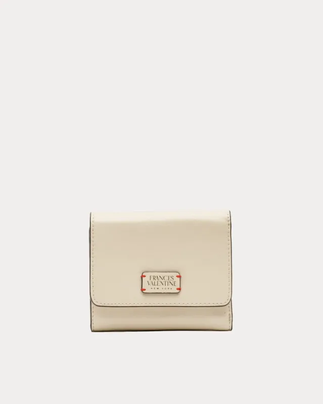 Perfect Wallet - Crinkled Leather Oyster sold by Frances Valentine