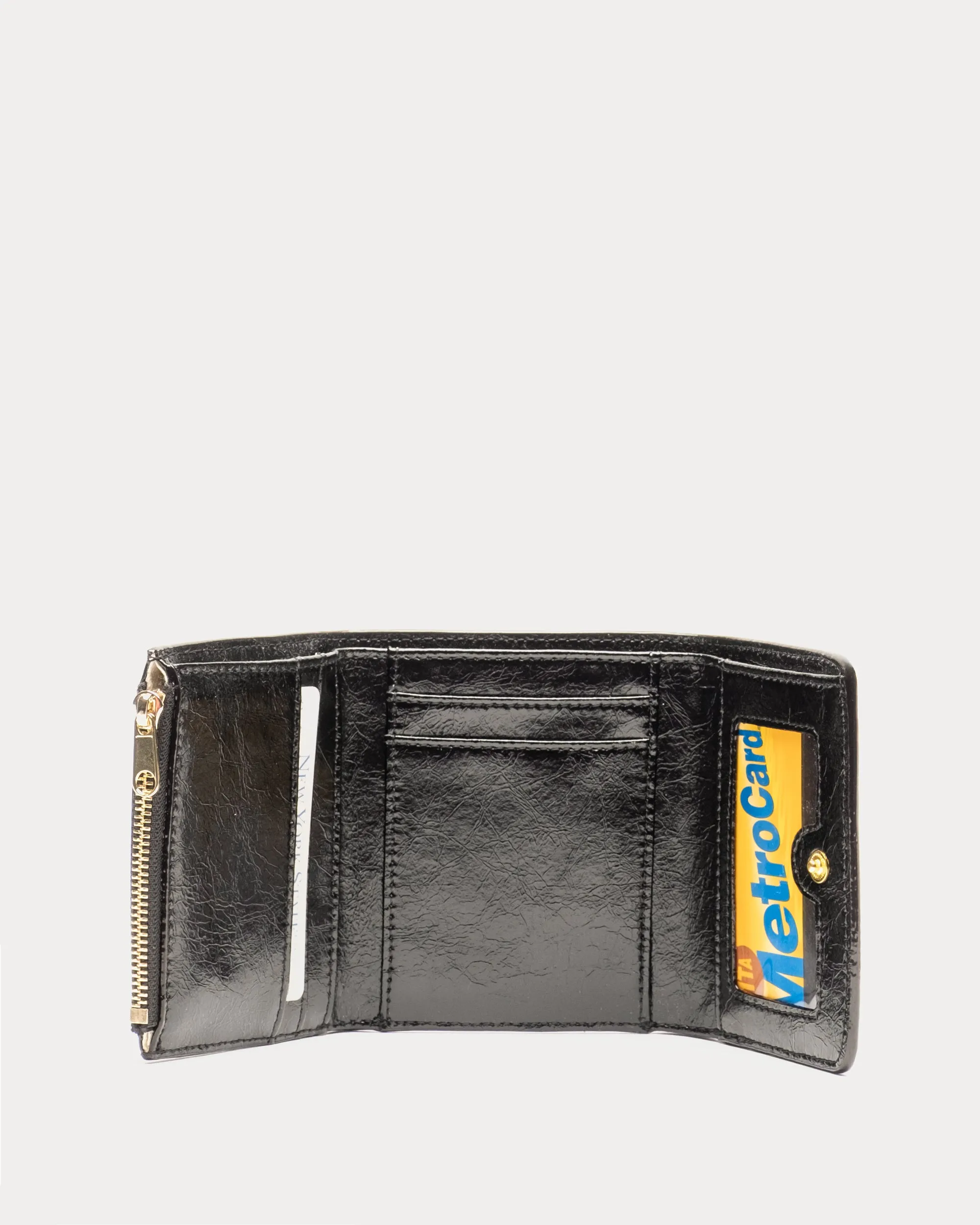 Perfect Wallet - Crinkled Leather Black sold by Frances Valentine product image thumbnail 2