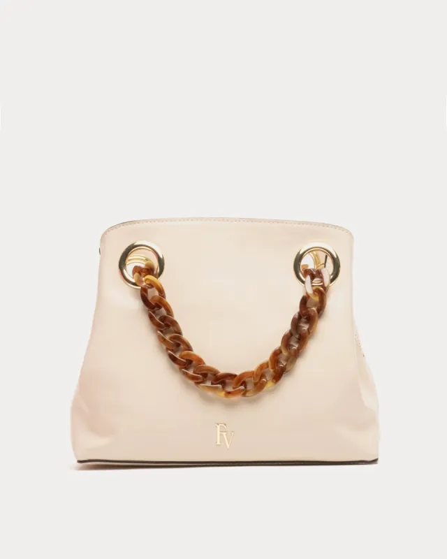 Skip Tote - Crinkled Leather Oyster sold by Frances Valentine