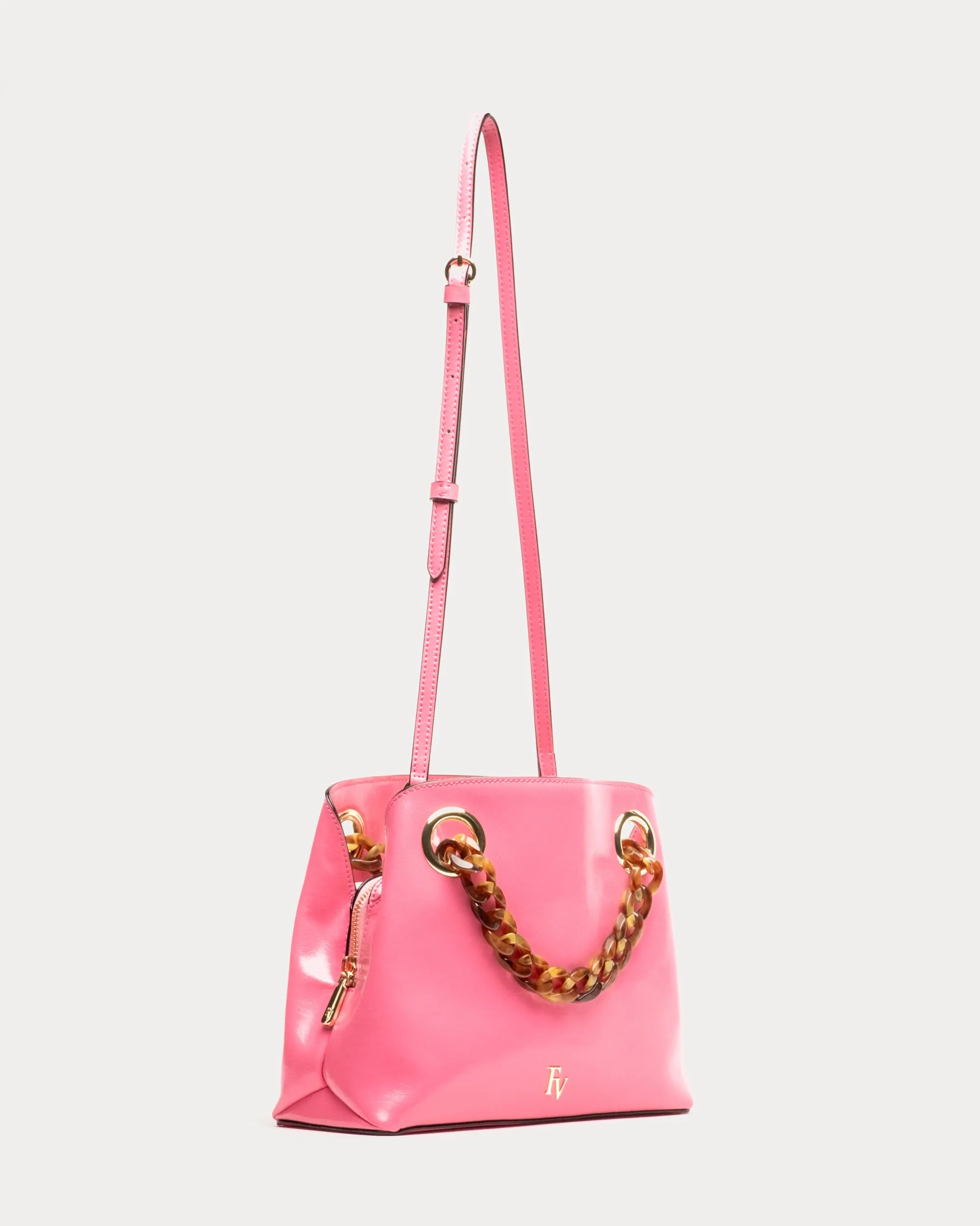 Skip Tote - Crinkled Leather Pink sold by Frances Valentine product image thumbnail 2