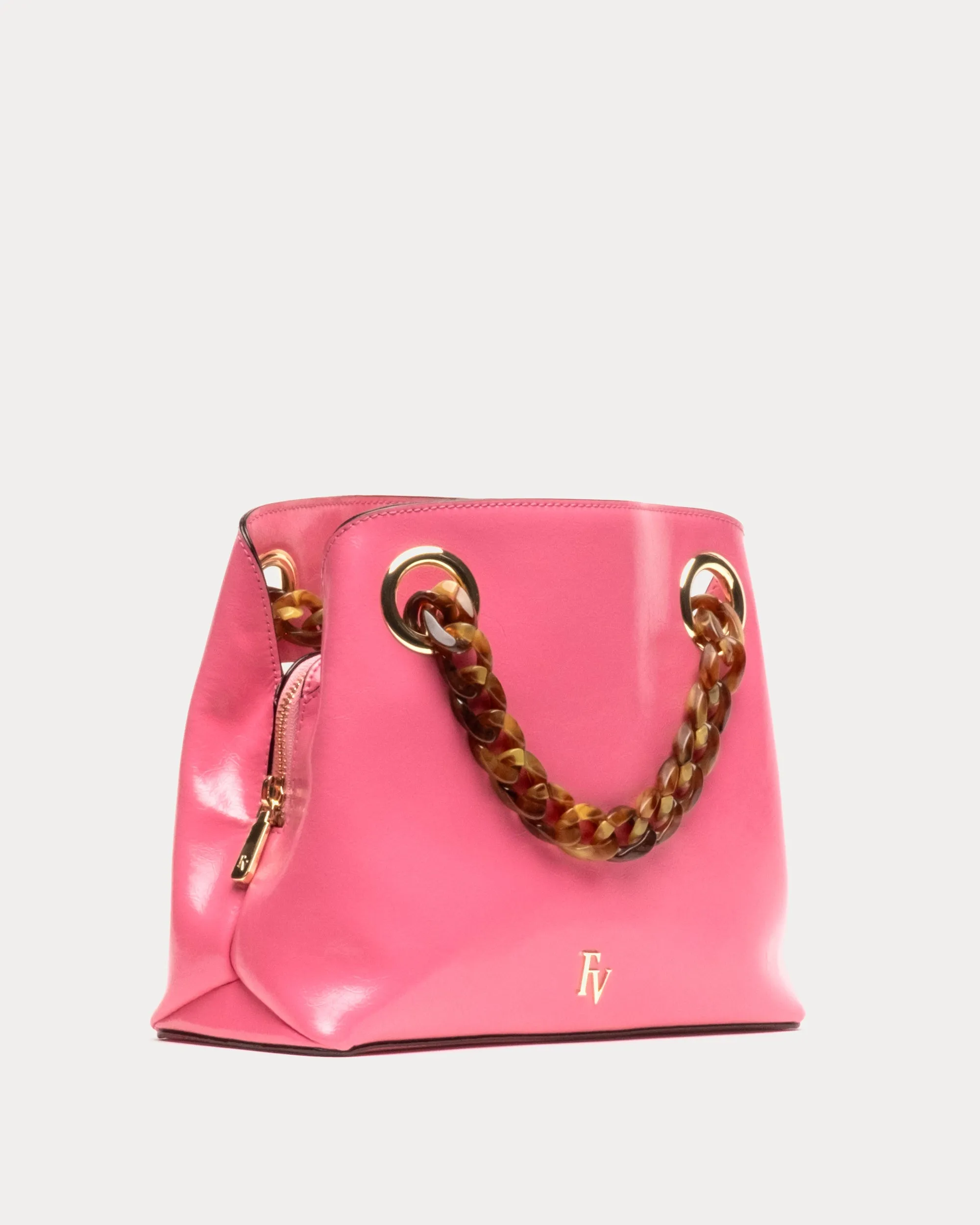 Skip Tote - Crinkled Leather Pink sold by Frances Valentine product image thumbnail 3