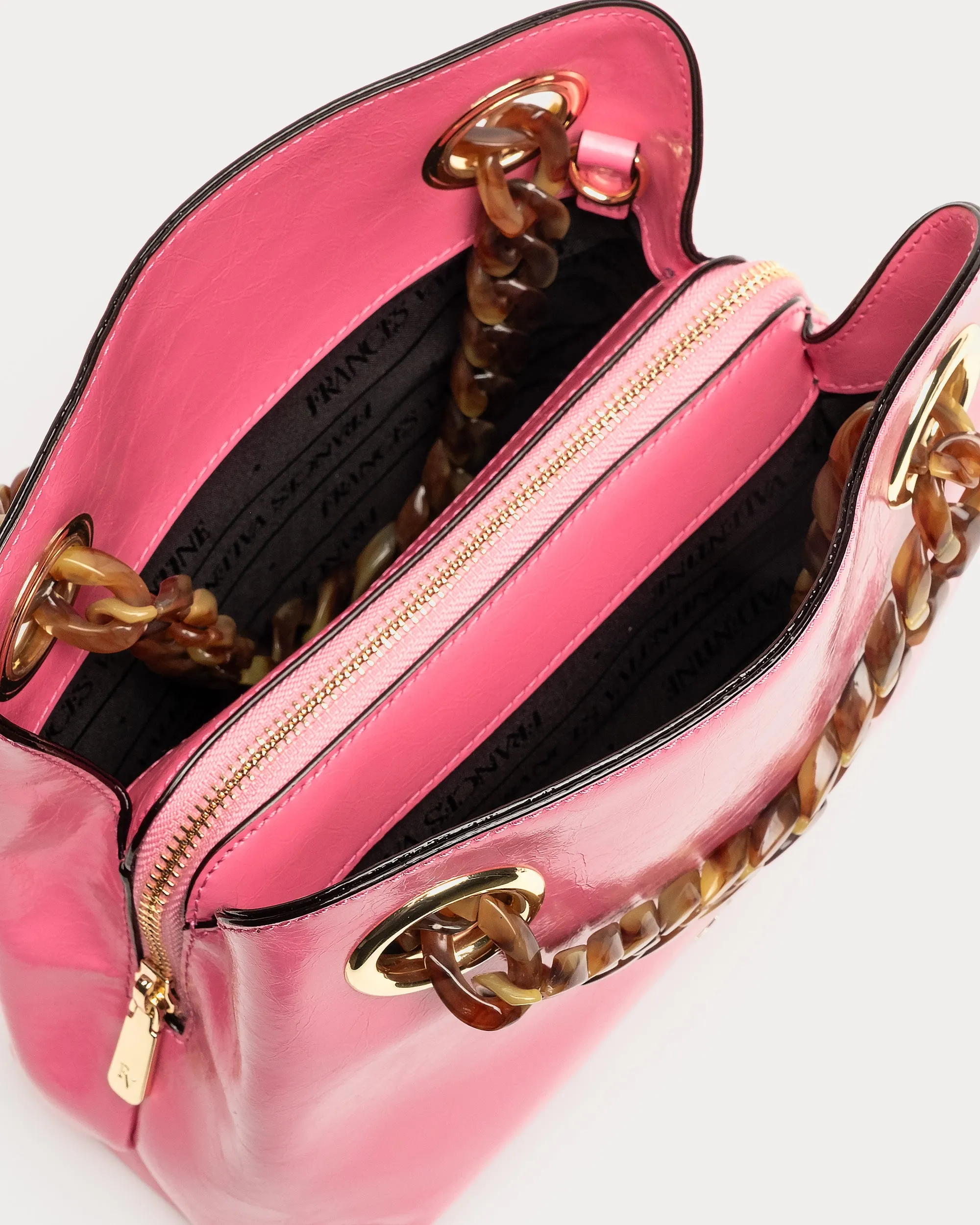 Skip Tote - Crinkled Leather Pink sold by Frances Valentine product image thumbnail 4