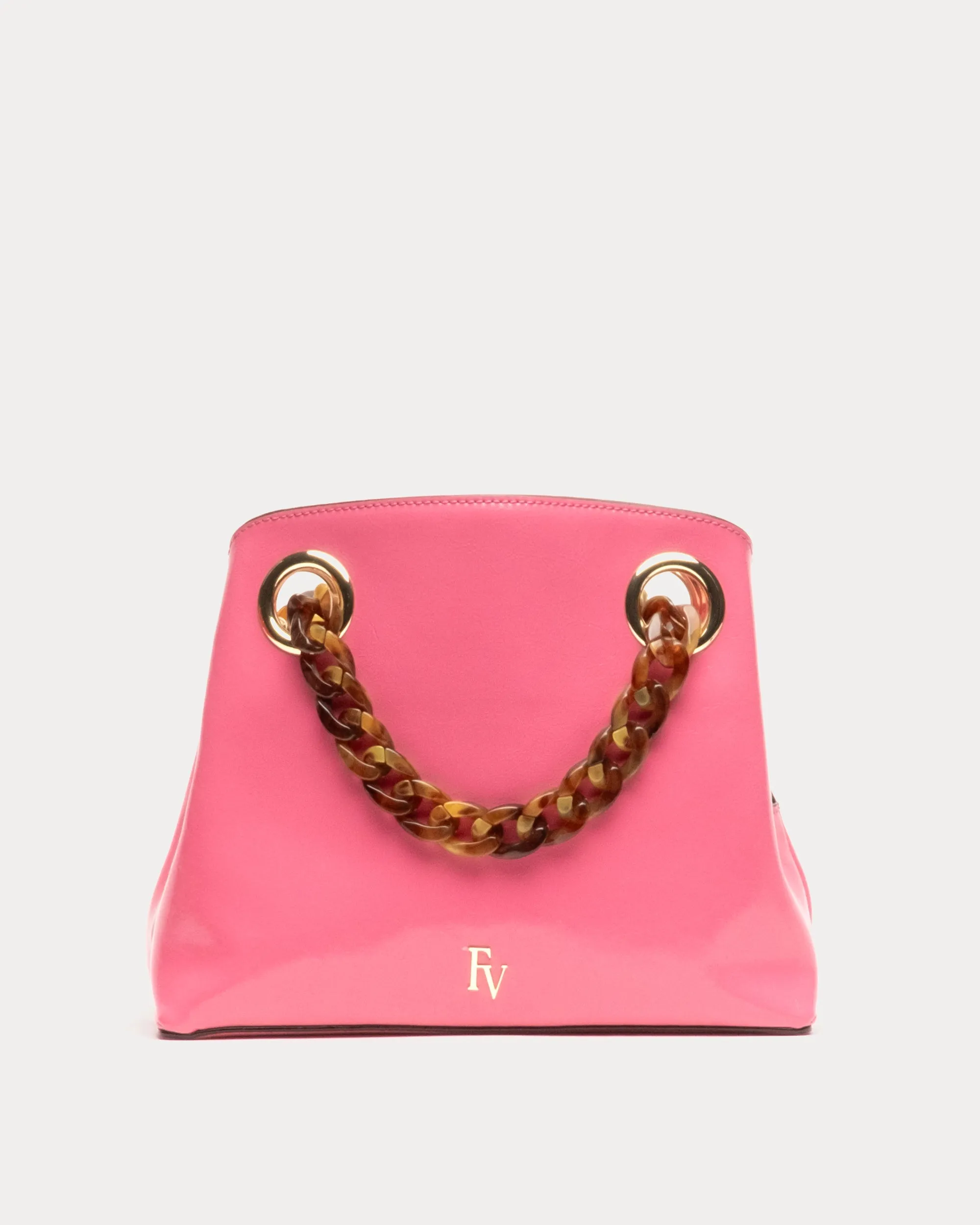 Skip Tote - Crinkled Leather Pink sold by Frances Valentine