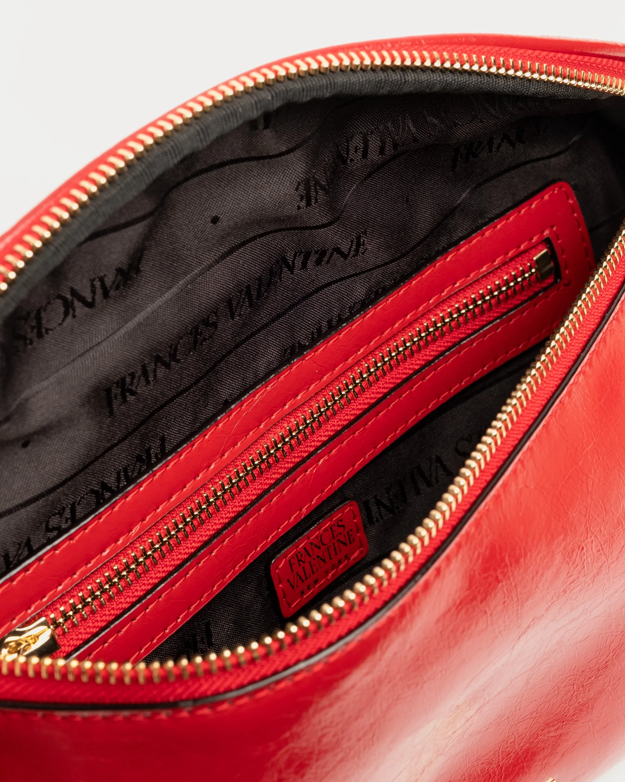 Billie Sling Bag - Crinkled Leather Red sold by Frances Valentine product image thumbnail 5