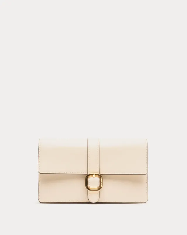 Accordion Wallet - Crinkled Leather Oyster sold by Frances Valentine