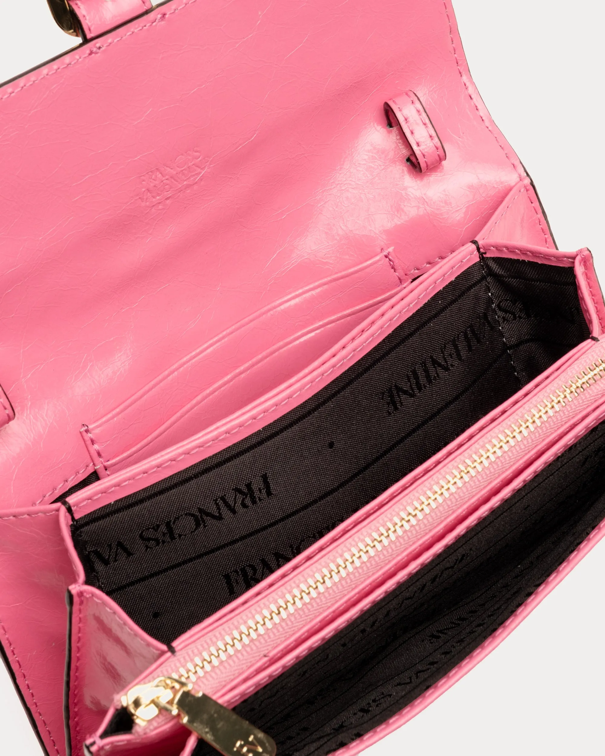 Accordion Wallet - Crinkled Leather Pink sold by Frances Valentine product image thumbnail 5