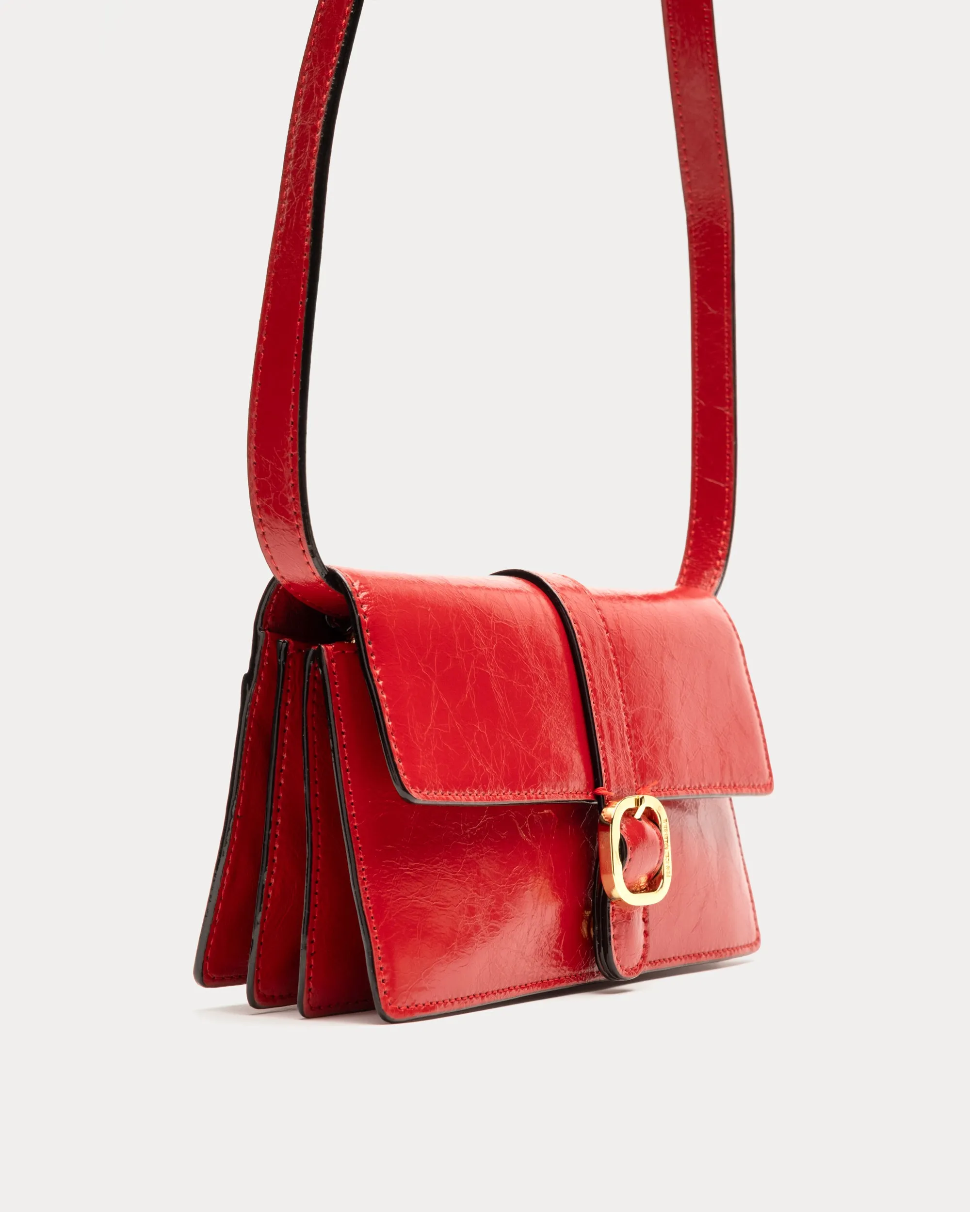 Accordian Wallet - Crinkled Leather Red sold by Frances Valentine product image thumbnail 3