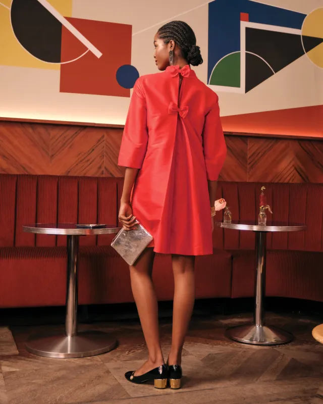 Diplomat Mini Dress - Red sold by Frances Valentine