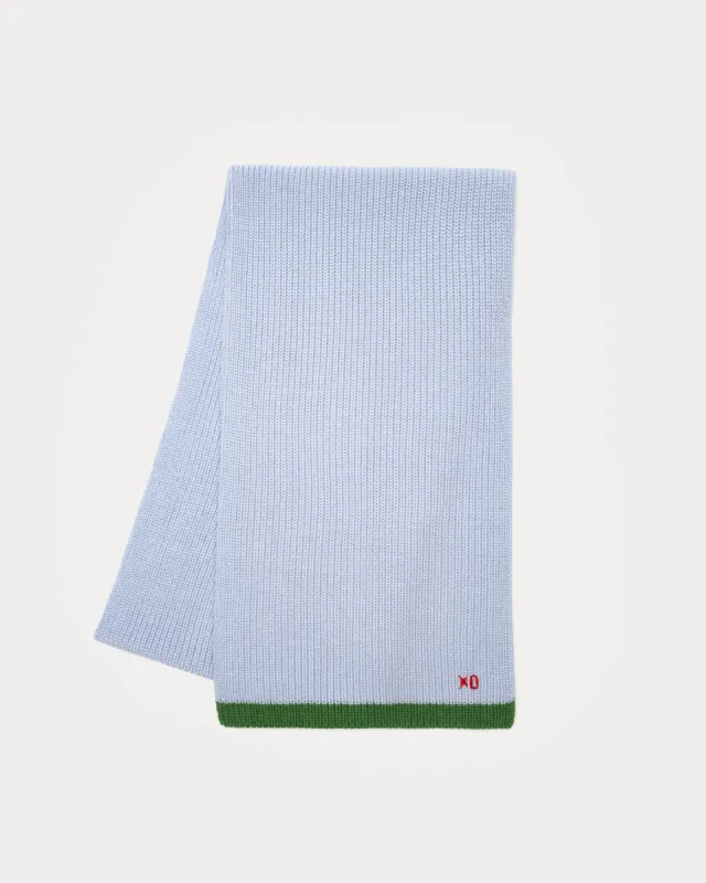 Ribbed Scarf - Blue sold by Frances Valentine