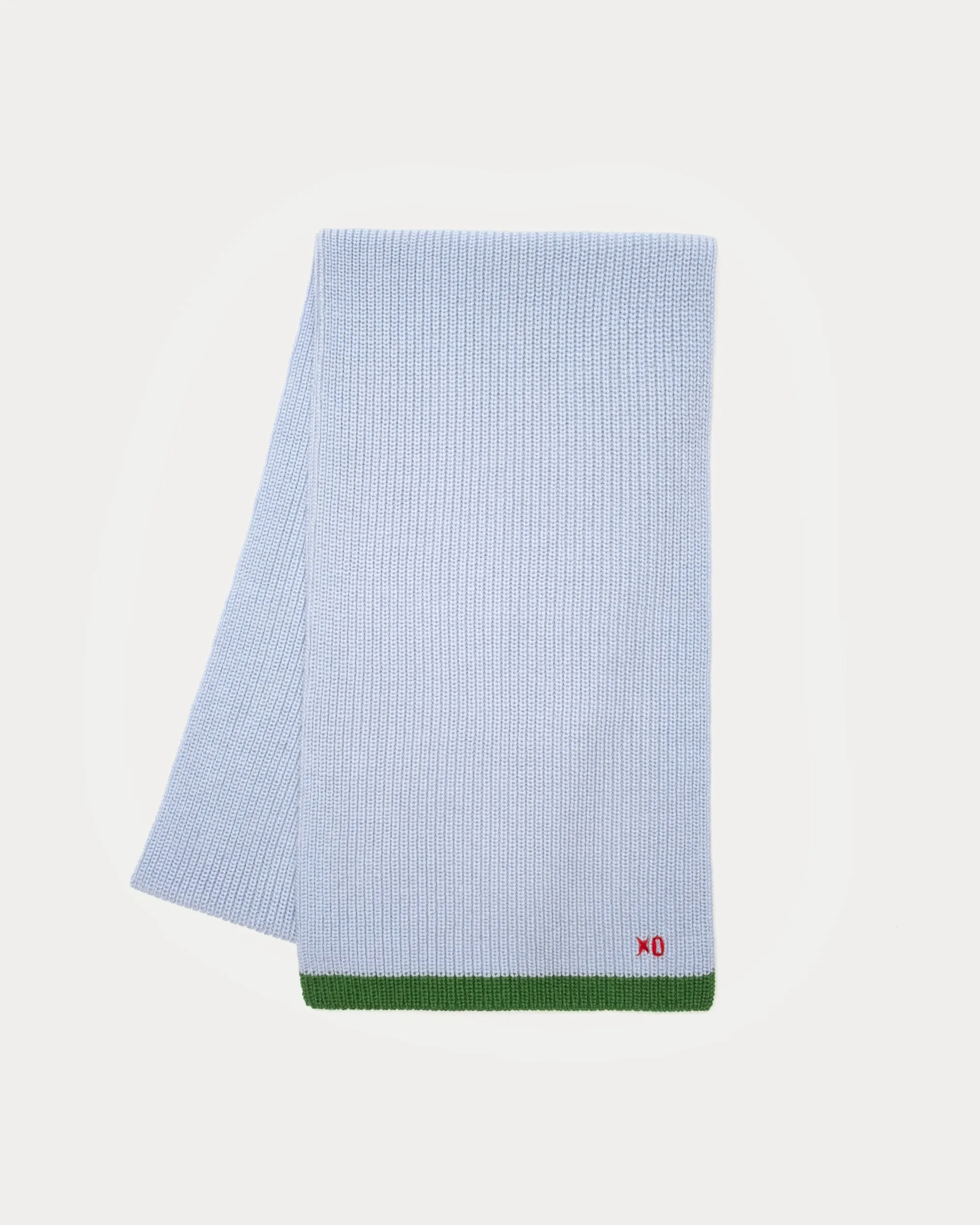 Ribbed Scarf - Blue sold by Frances Valentine