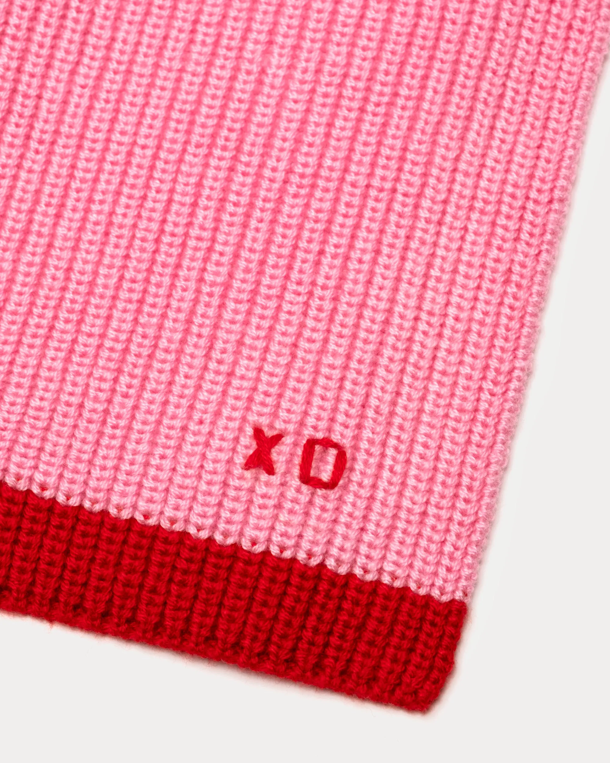 Ribbed Scarf - Pink sold by Frances Valentine product image thumbnail 3