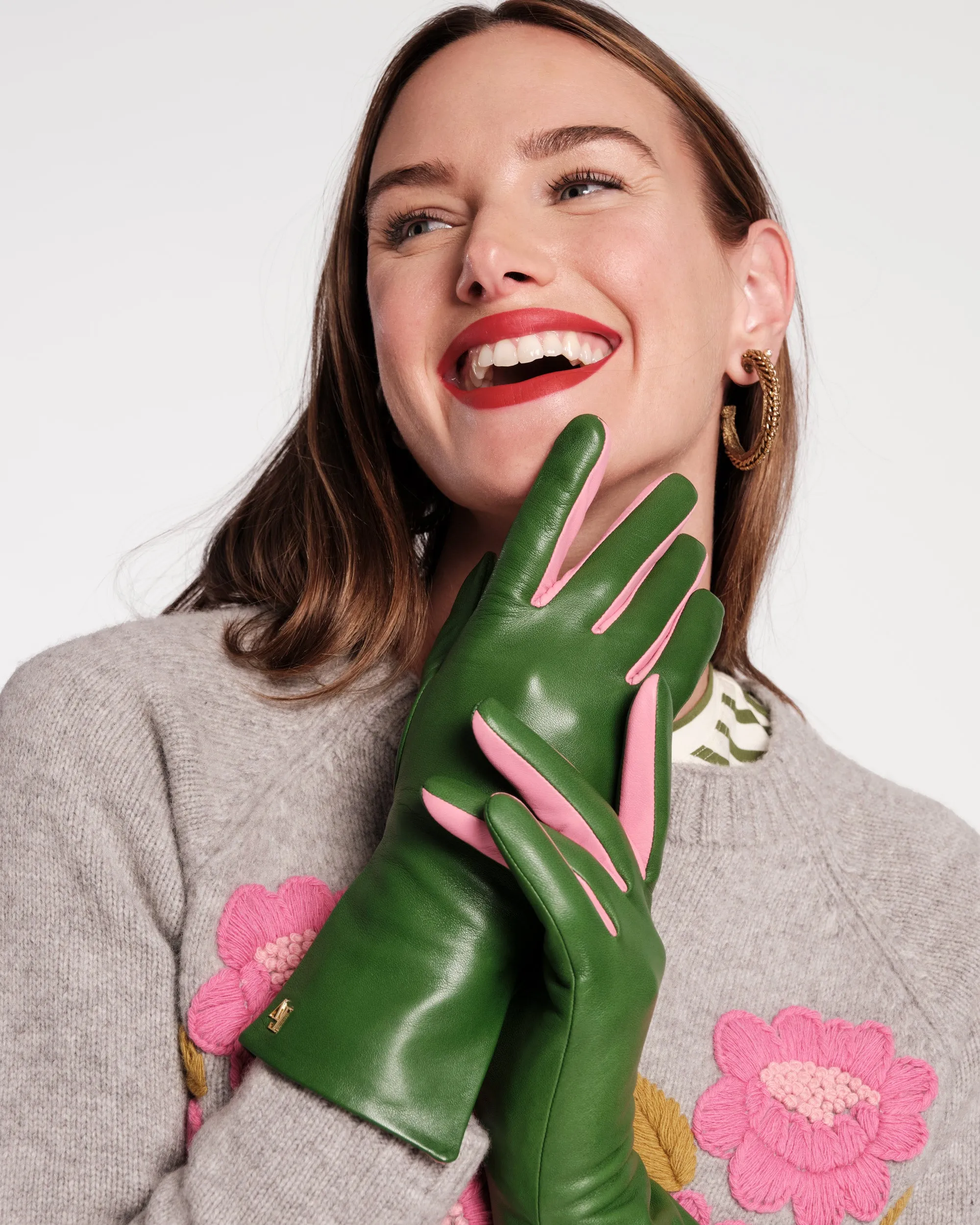 Deep V Leather Glove sold by Frances Valentine product image thumbnail 2