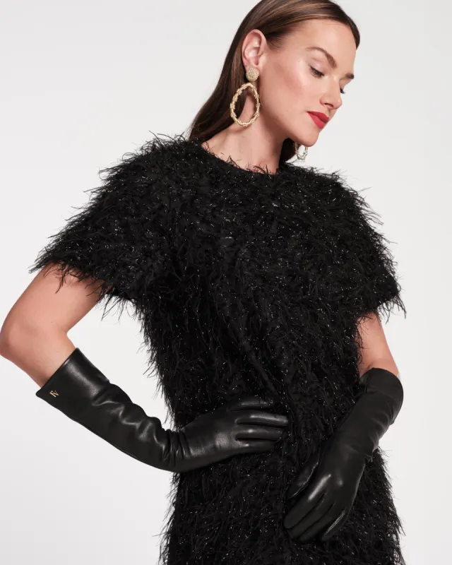 Leather Opera Glove - Black sold by Frances Valentine