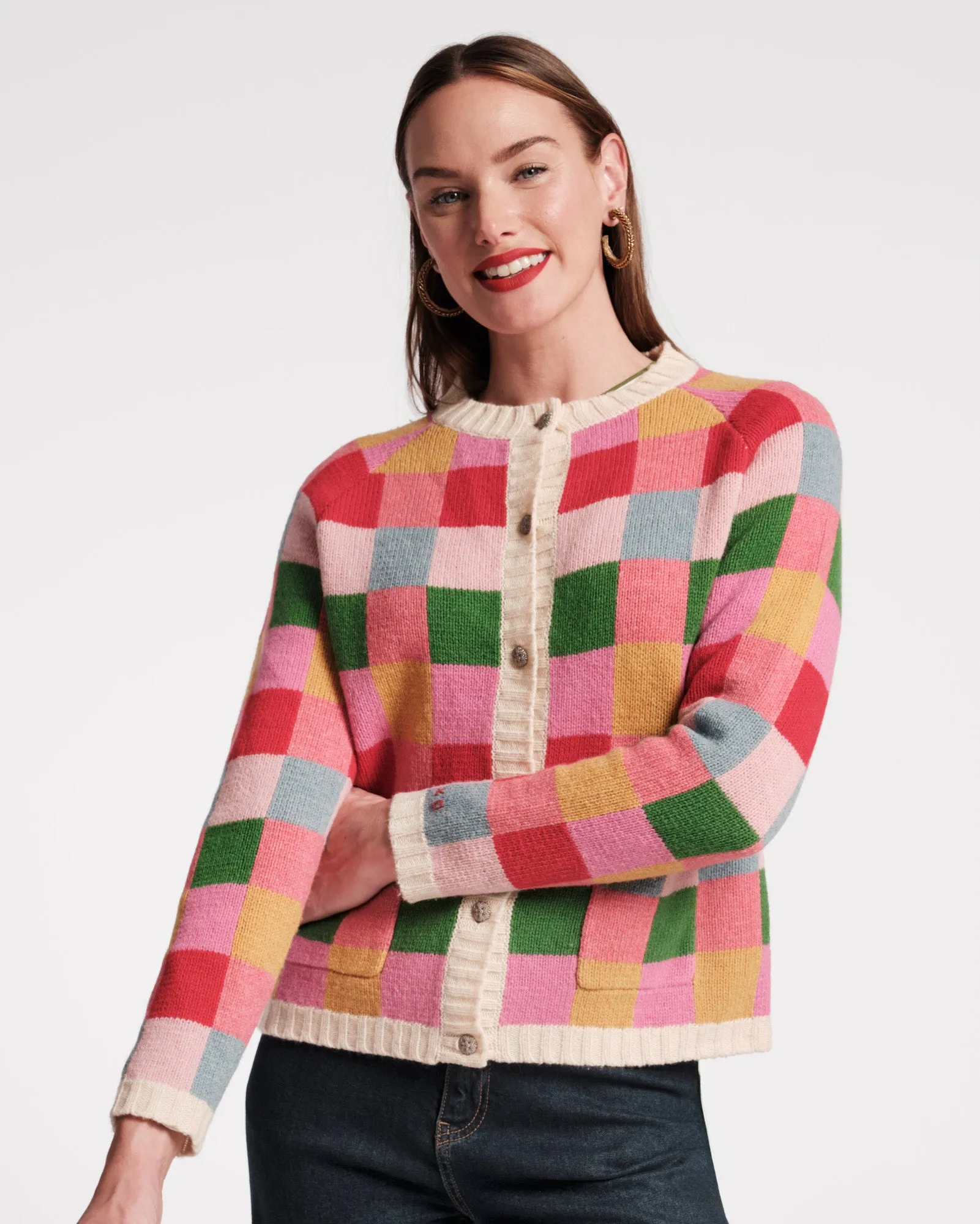 Pixel Wool Cardigan sold by Frances Valentine