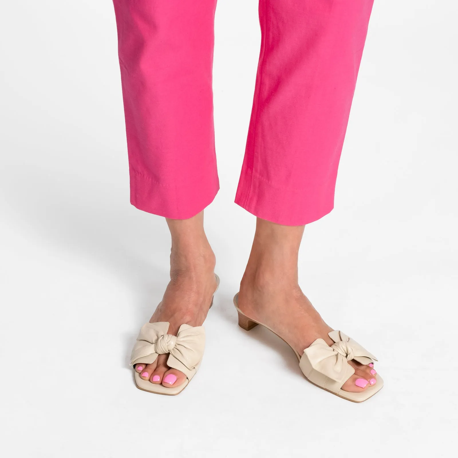 Sandy Slide Heel Soft Glove Nappa Oyster sold by Frances Valentine product image thumbnail 4