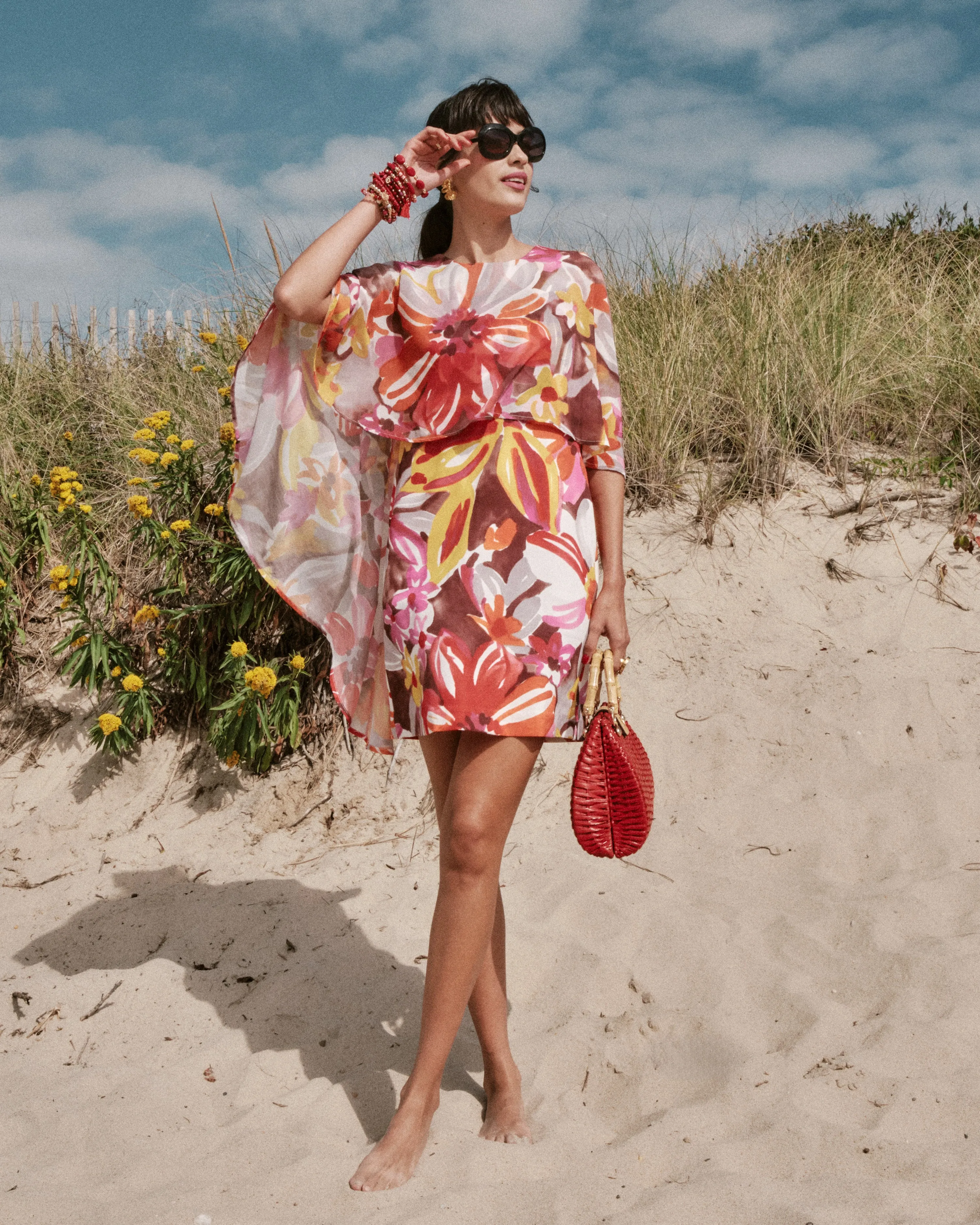 Mini Cape Dress - Sun Floral sold by Frances Valentine product image thumbnail 2