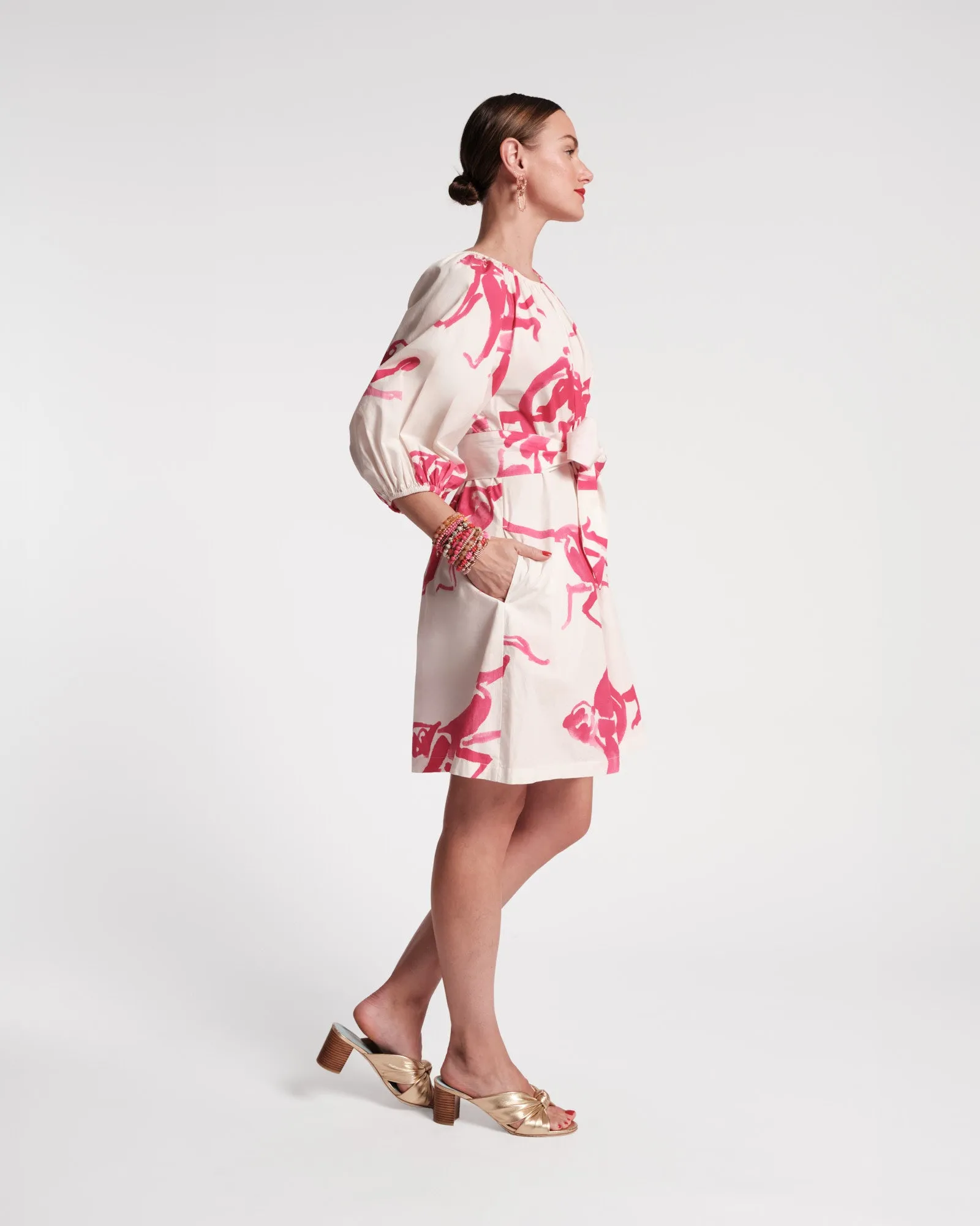 Bliss Mini Dress - Pink Monkey sold by Frances Valentine product image thumbnail 4