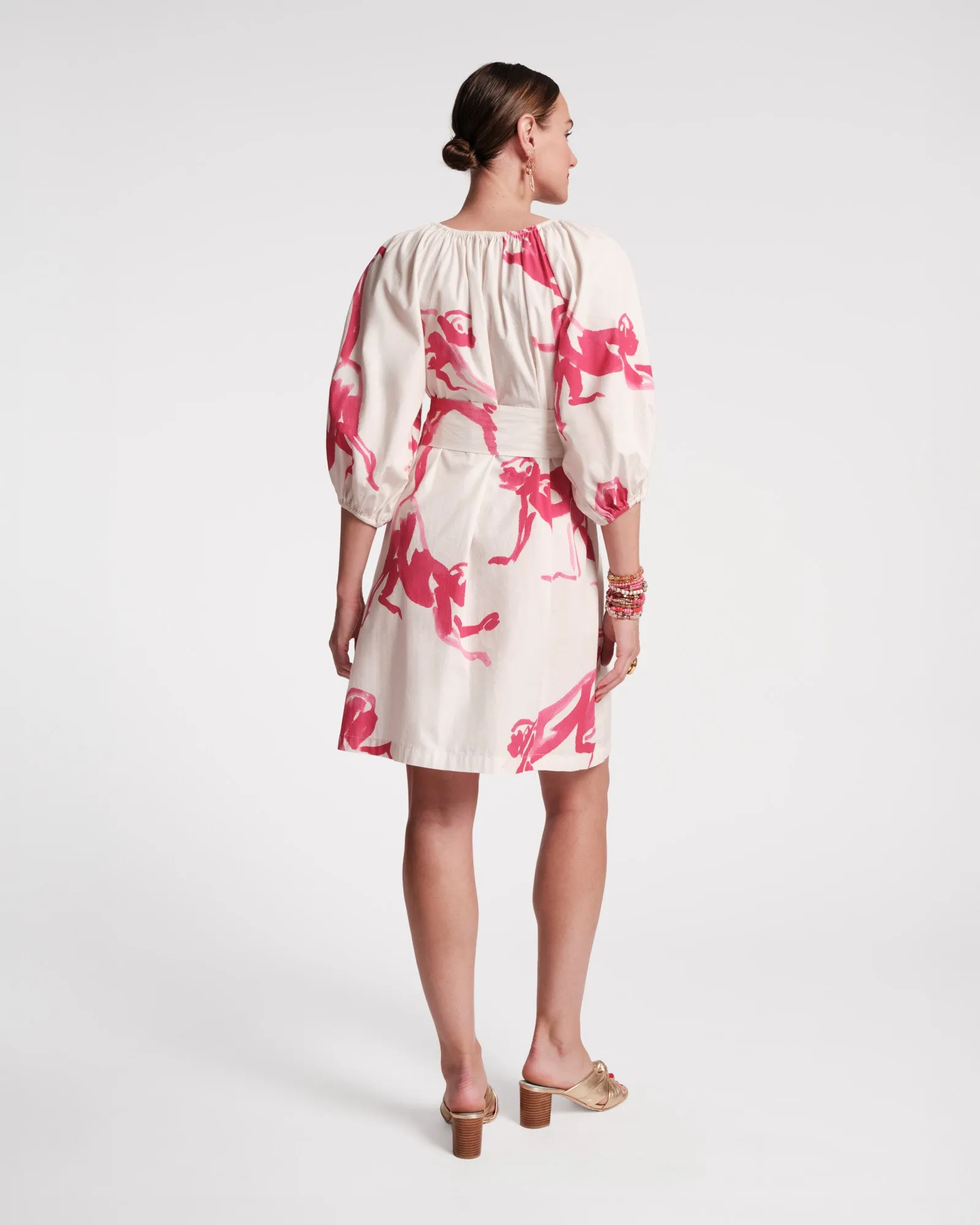 Bliss Mini Dress - Pink Monkey sold by Frances Valentine product image thumbnail 5