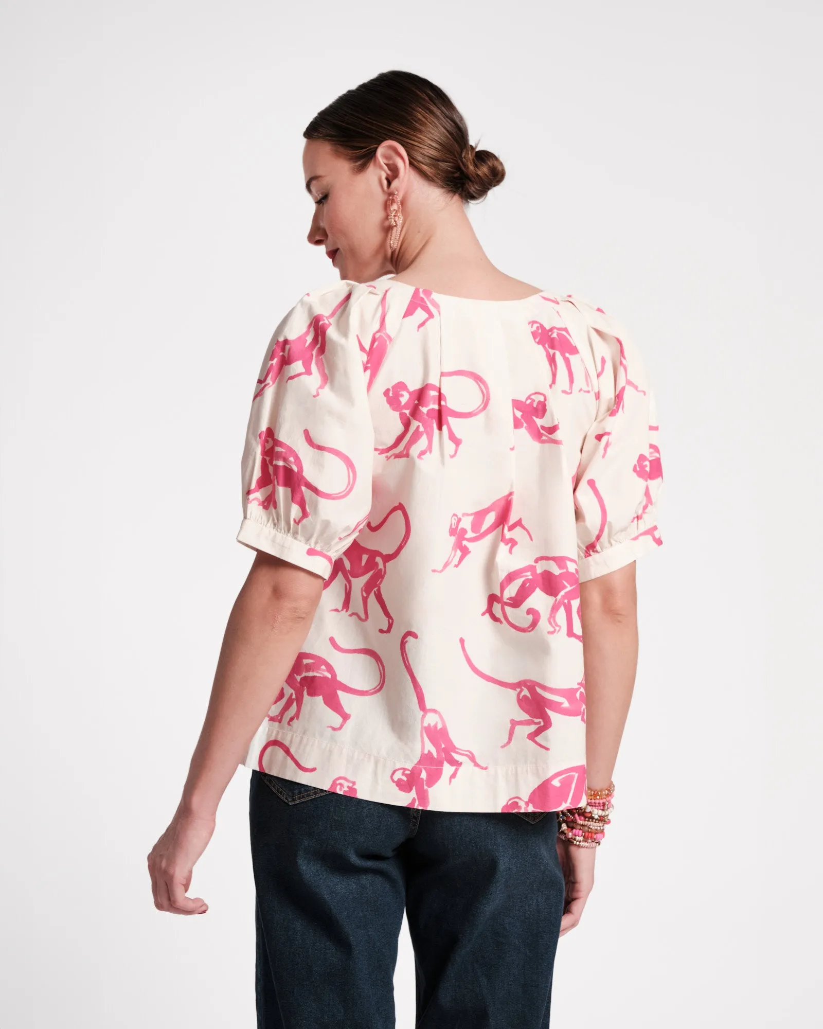 Zonda Top - Pink Monkey sold by Frances Valentine product image thumbnail 4