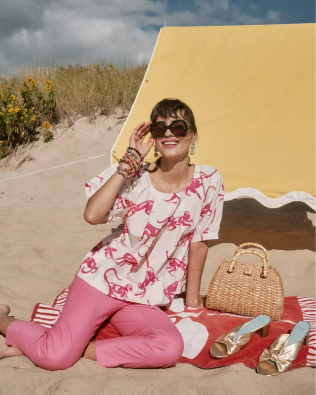 Zonda Top - Pink Monkey sold by Frances Valentine