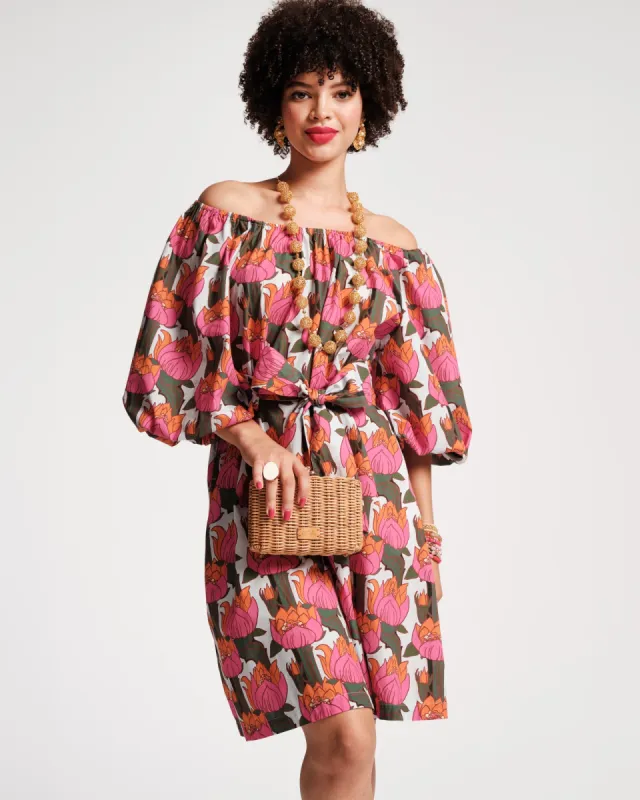 Bliss Mini Dress - Fireflower sold by Frances Valentine