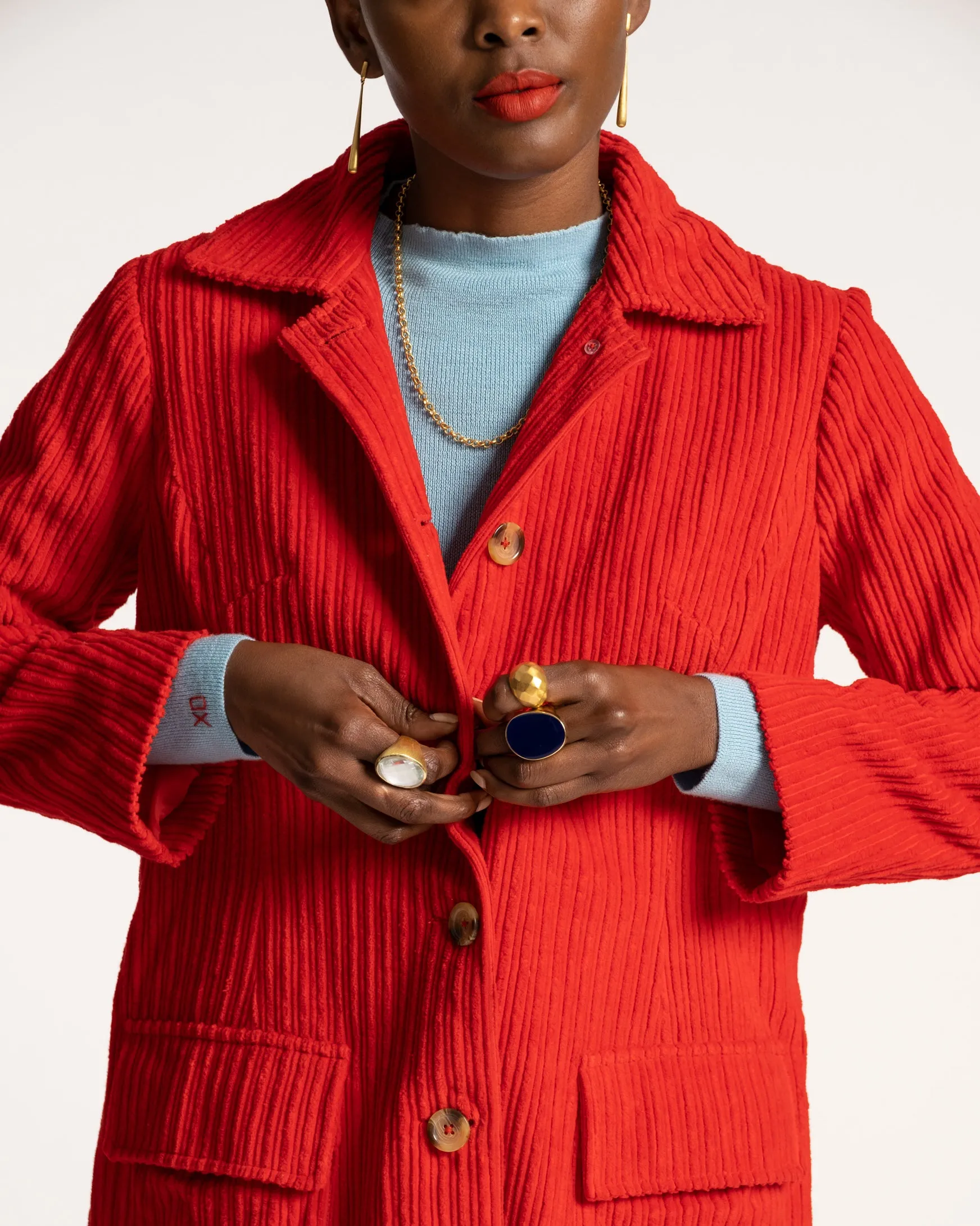 Enamel Palette Ring Navy sold by Frances Valentine product image thumbnail 3