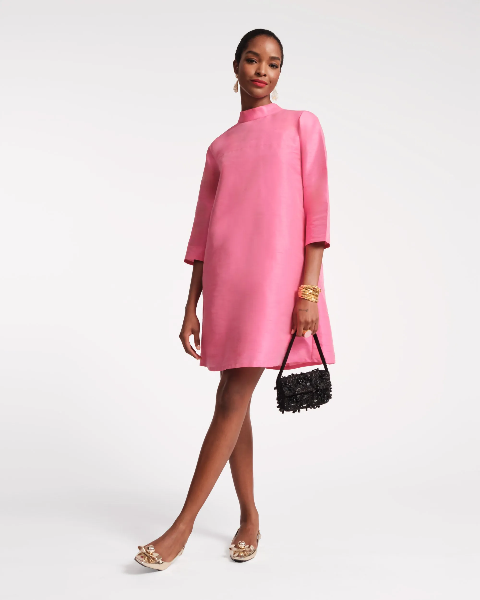 Diplomat Mini Dress - Pink sold by Frances Valentine