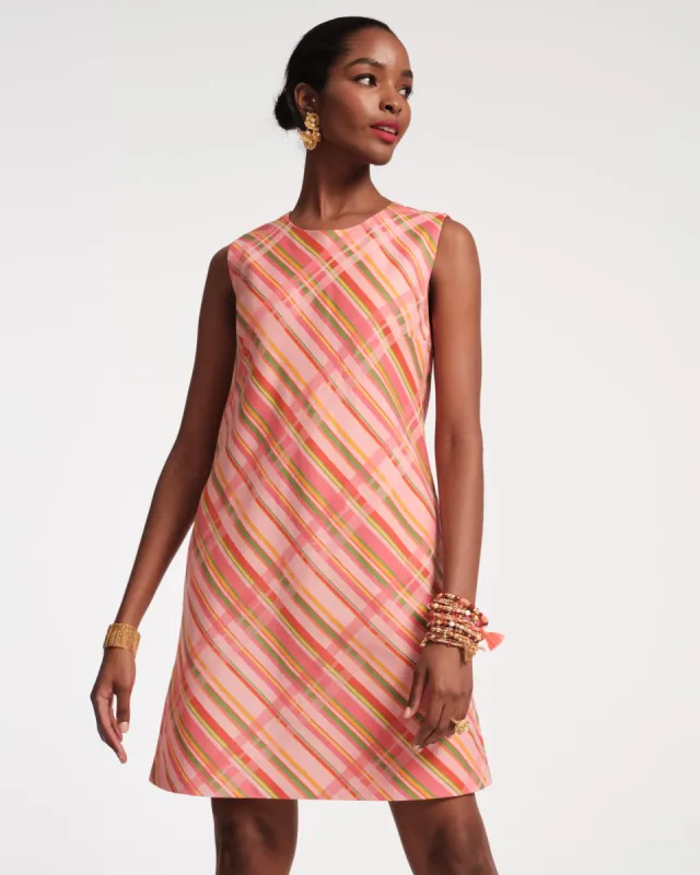 Lilly Shift Dress - Candy Ribbon Plaid sold by Frances Valentine