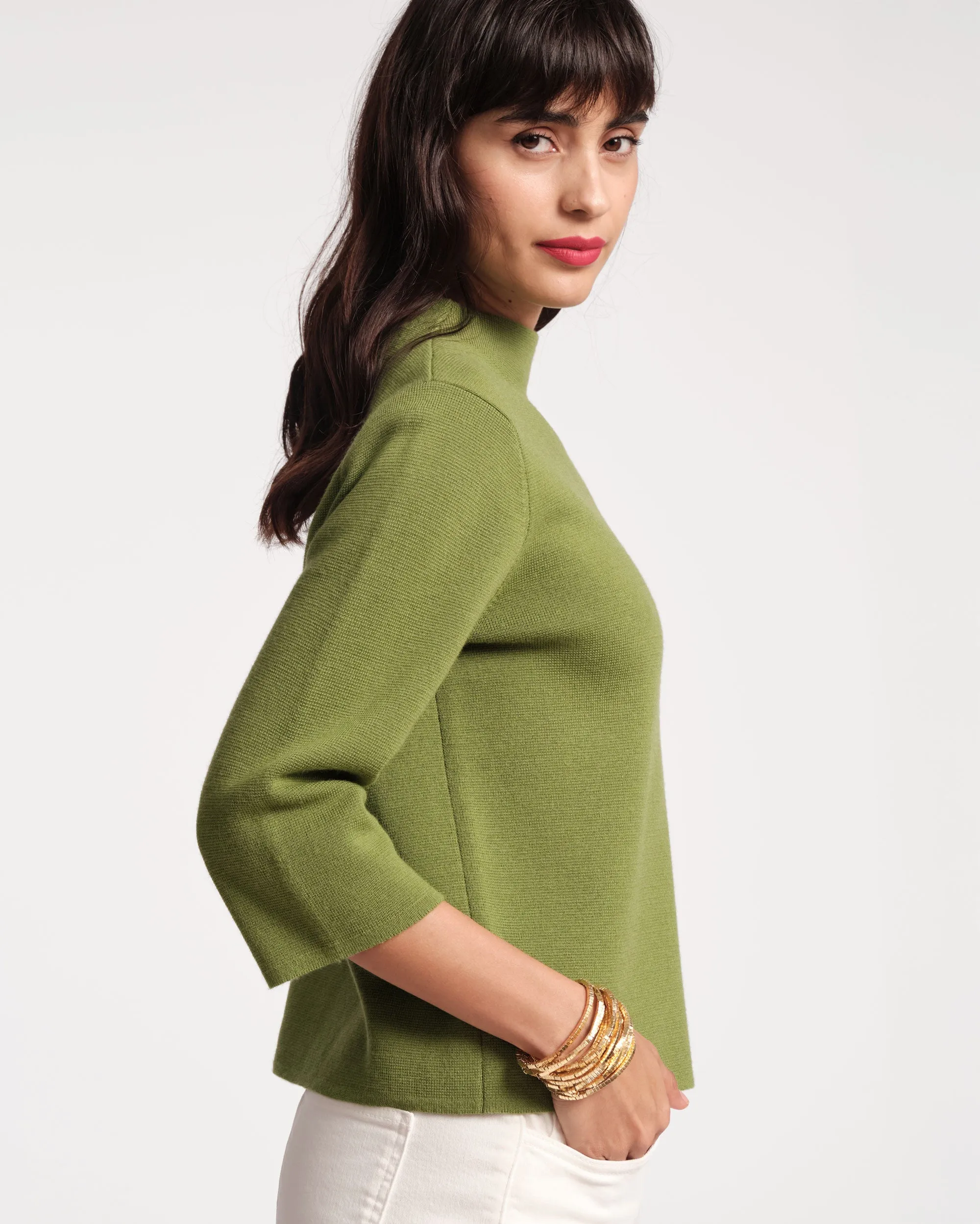 Annie Wool Top - Green sold by Frances Valentine product image thumbnail 2