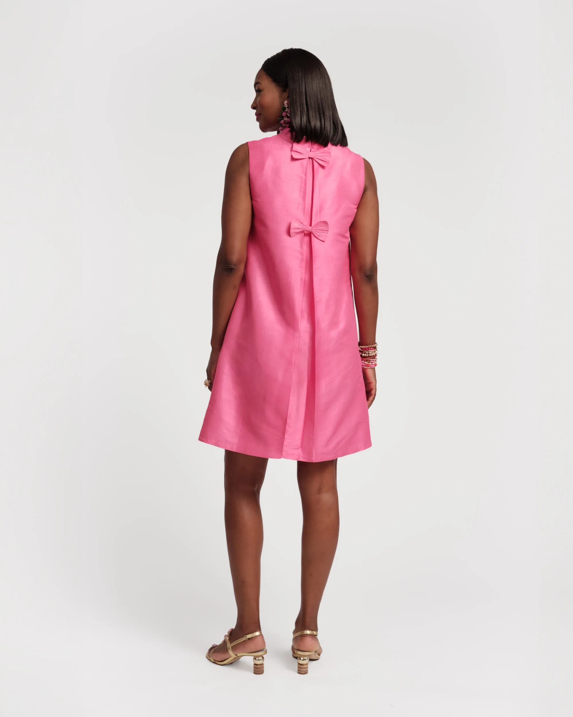Sleeveless Diplomat Mini Dress - Pink sold by Frances Valentine product image thumbnail 2