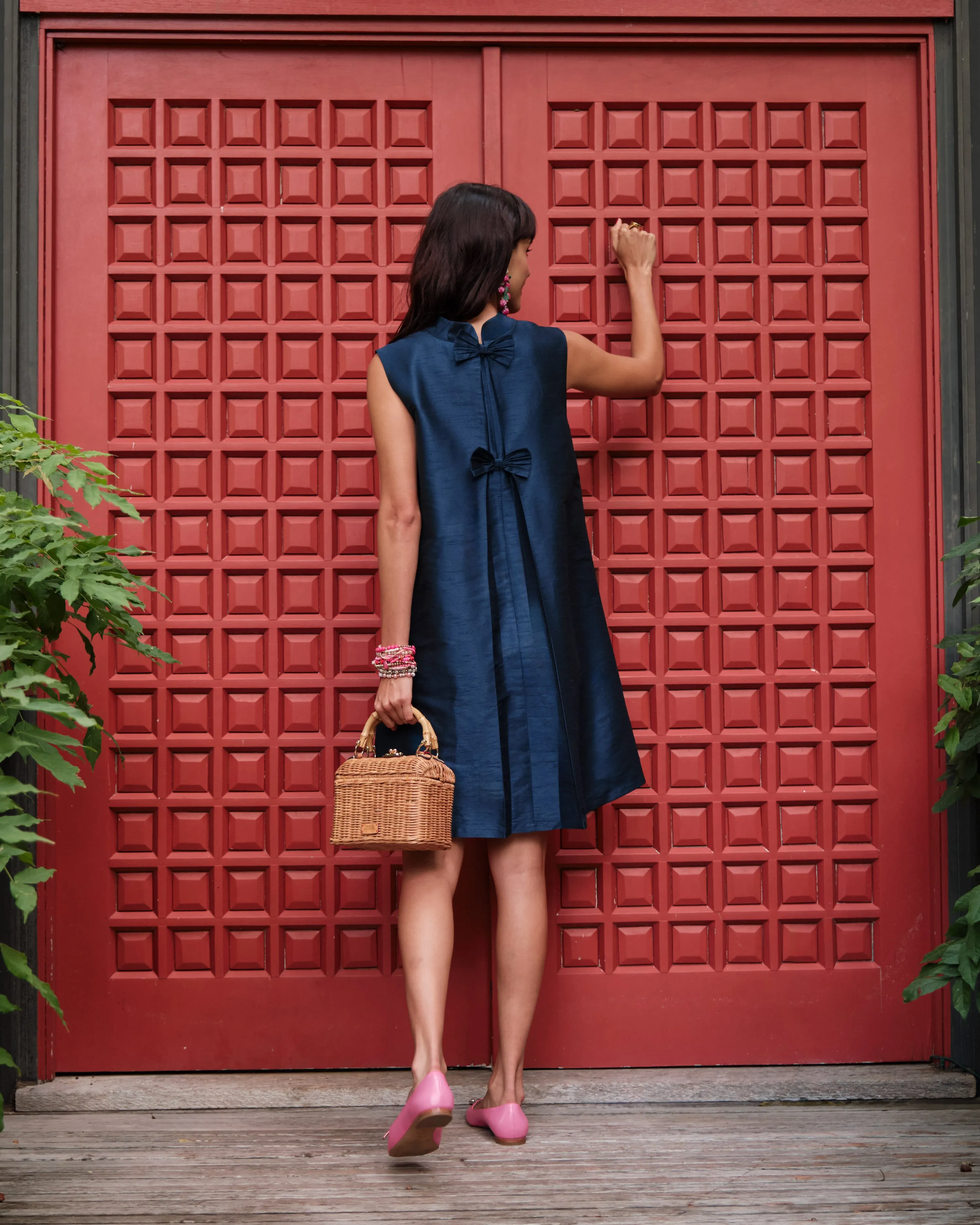 Sleeveless Diplomat Mini Dress - Navy sold by Frances Valentine