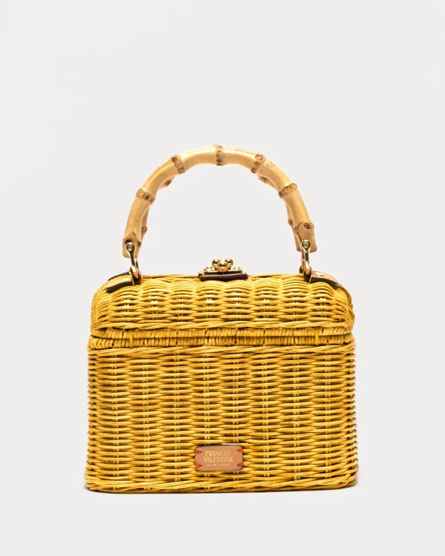 Hannah Lunchbox - Wicker Canary sold by Frances Valentine